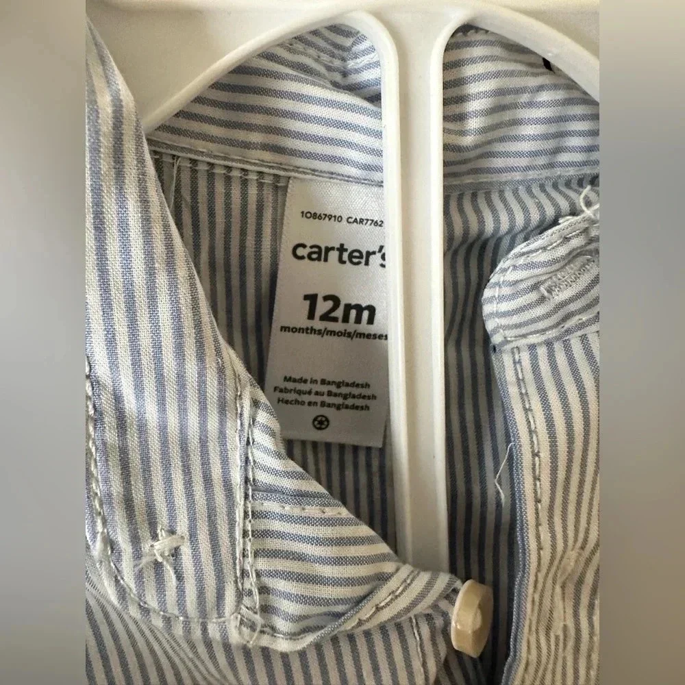 🆕 Carters Boys 12 Month Sailboat Short Set Outfit